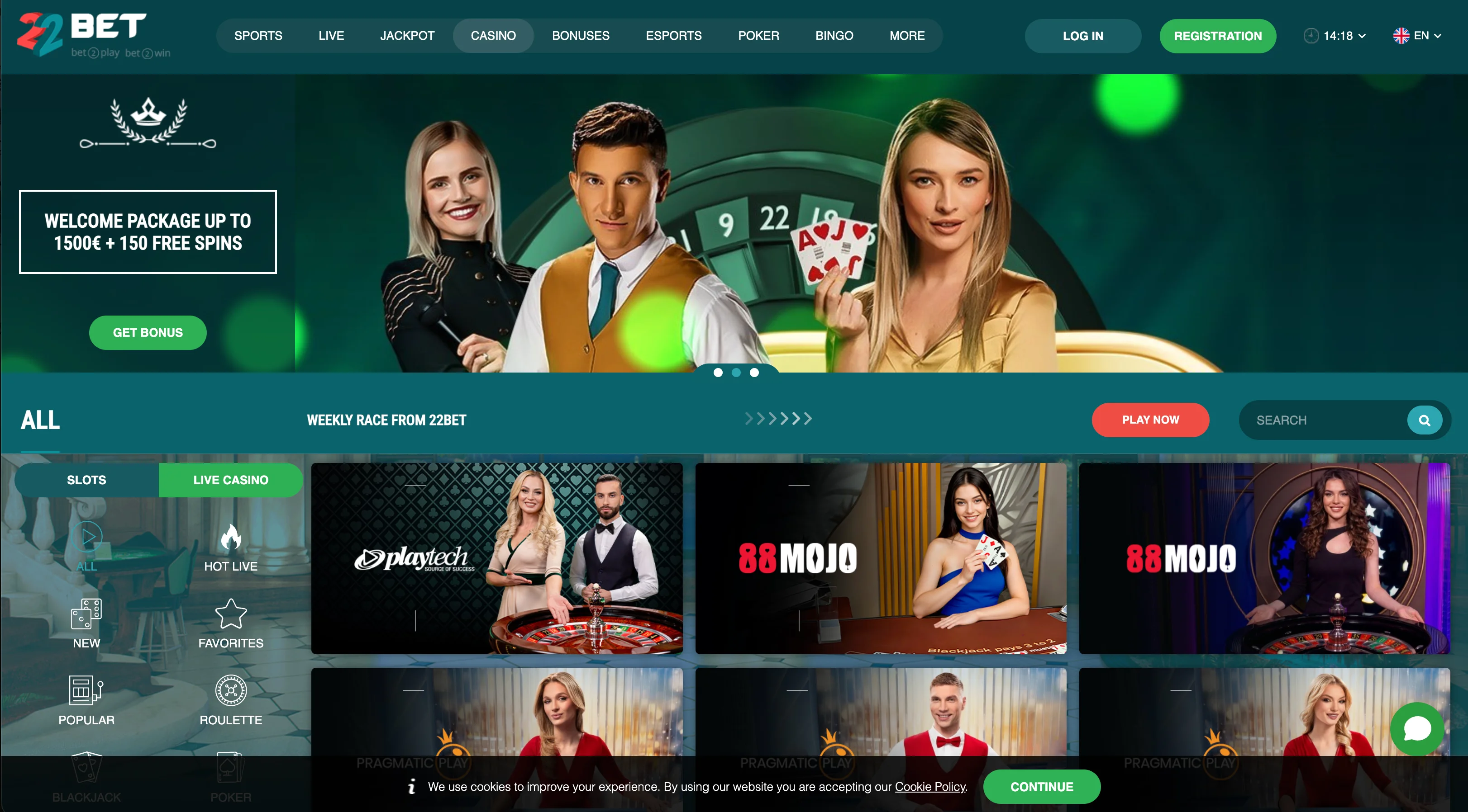 22bet Casino